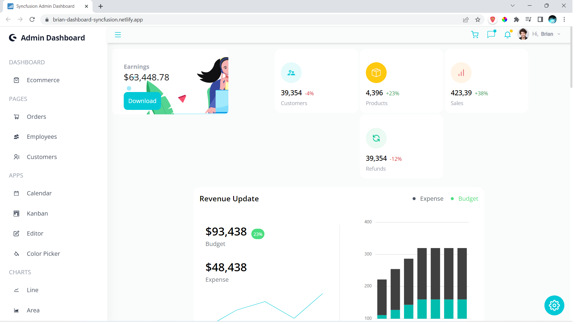 Admin Dashboard